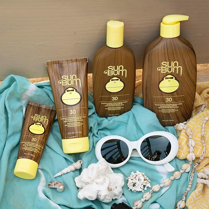 Sun Bum Original Scent SPF 30 Sunscreen Lotion | Vegan and Hawaii 104 Act Compliant (Octinoxate & Oxybenzone Free) Broad Spectrum Moisturizing UVA/UVB Sunscreen with Vitamin E | 8 oz (Pack of 2)