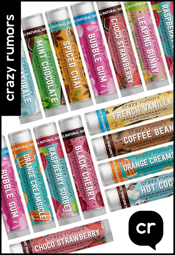 Crazy Rumors Brew Lip Balm Tube 0.15 oz, Orange Bergamot