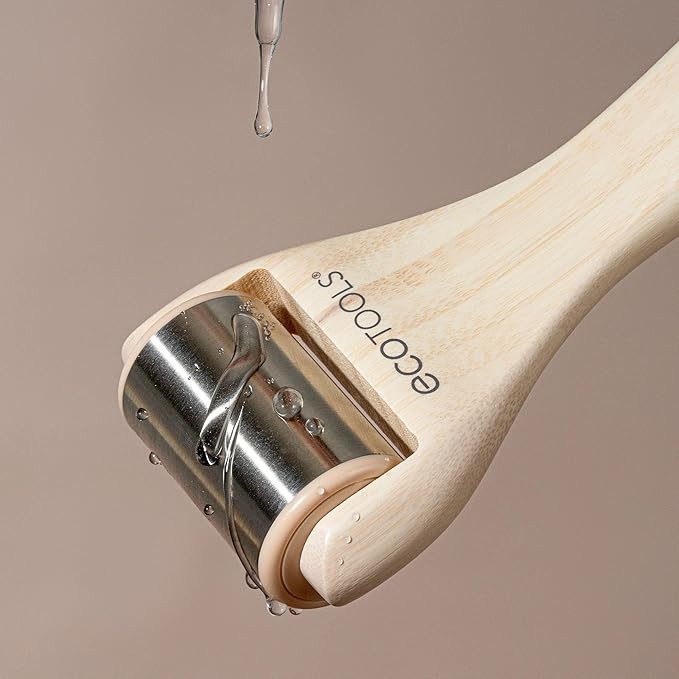 EcoTools Ice Roller, Lifts & Depuffs Skin, Stainless Steal Cooling Roller For Face & Neck, Provides Relaxation While Sculpting, Eco Friendly, Vegan, & Cruelty Free Skincare Tool, 1 Count