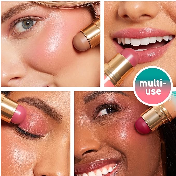 Physicians Formula Butter Glow & Go Multiuse Stick, Ultra-Creamy Radiant Finish Formula with Murumuru Butter, Vegan & Cruelty-Free- Berry Tan