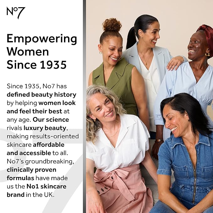 No7 Lift & Luminate Triple Action Serum Foundation - Warm Ivory - Liquid Foundation Makeup with SPF 15 for Dewy, Glowy Base - Radiant Serum Foundation for Mature Skin (30ml)