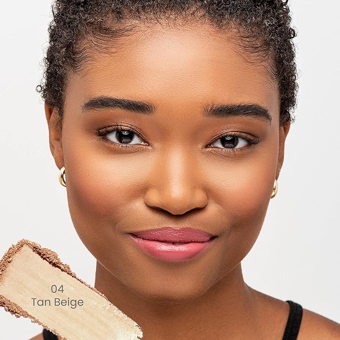 True + Luscious Sheer Halo Complexion Powder – Natural Matte Finish Foundation, Sheer to Medium Coverage – Clean, Vegan and Cruelty Free Powder Foundation – 0.32 oz