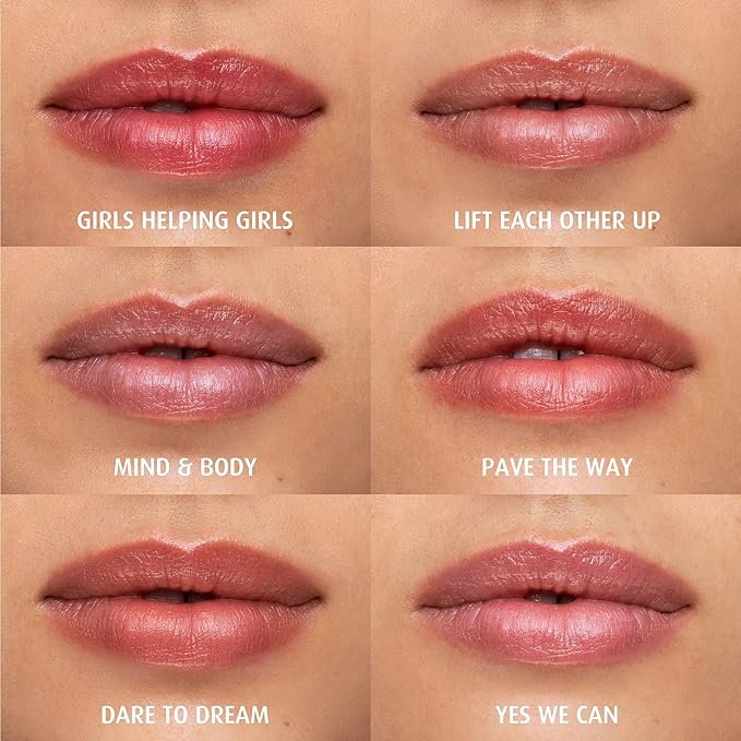 Lune+Aster Tinted Lip Balm - Girls Helping Girls - Vegan, antioxidant-rich vitamins C and E tinted lip balm provides a sheer customizable flush of color for soft, smooth lips