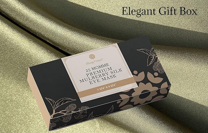 Premium 25 Momme Mulberry Silk Eye Mask for Sleeping (Jungle)