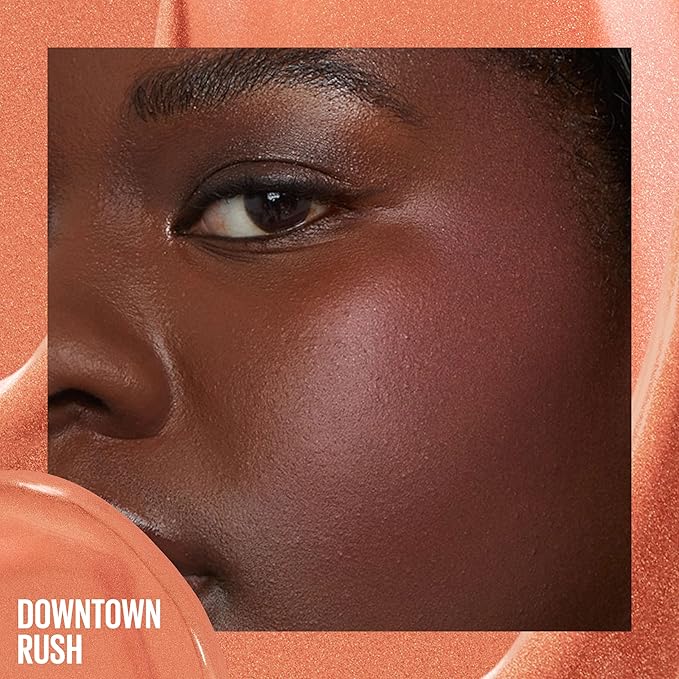 Maybelline Sunkisser Multi-Use Liquid Blush and Bronzer, Blendable, Longwear, Glowy Make Up, Downtown Rush, 1 Count