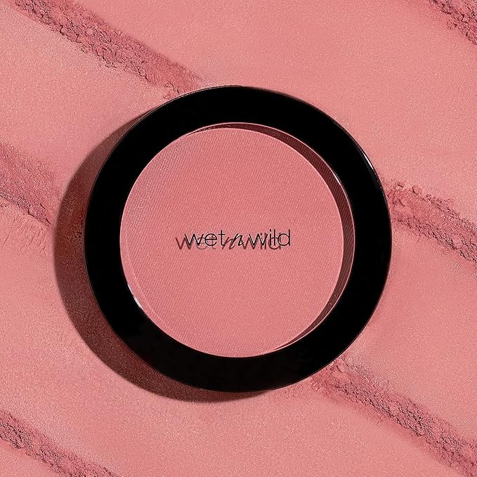wet n wild Color Icon Blush, Effortless Glow & Seamless Blend infused with Luxuriously Smooth Jojoba Oil, Sheer Finish with a Matte Natural Glow, Cruelty-Free & Vegan - Pearlescent Pink(Packaged)