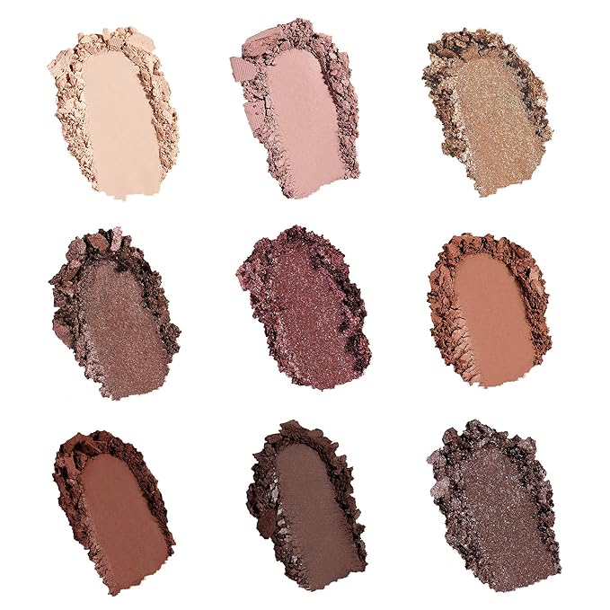 Sigma Beauty On-the-Go Eyeshadow Palette - Hazy - 9 Bold Eyeshadow Shades in Matte, Shimmer and metallic Finishes - Highly Pigmented Vegan Eye Makeup Palette - Clean Beauty Products
