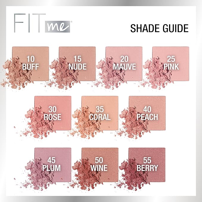 Maybelline Fit Me Blush, Lightweight, Smooth, Blendable, Long-lasting All-Day Face Enhancing Makeup Color, Wine, 1 Count