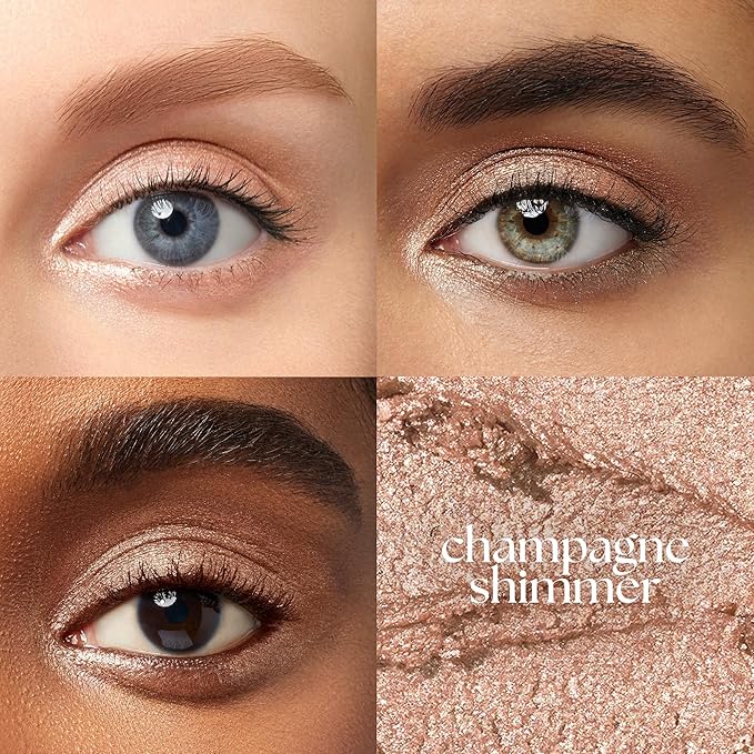Julep Eyeshadow 101 Cream-to-Powder Waterproof Shadow Stick – Champagne Shimmer – Long-Lasting, Crease-Proof, Medium Golden-Beige Shimmer Cream Eyeshadow with Built-in Smudger