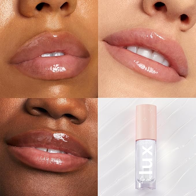 ColourPop Lux Lip Oil - Hydrating, Sheer Tinted Lip Oil Formulated with Antioxidant-Rich Chamomile Extract & Calendula Oil - Non-Greasy, Nourishing Clear Lip Oil - Dew Drop (0.16 oz)