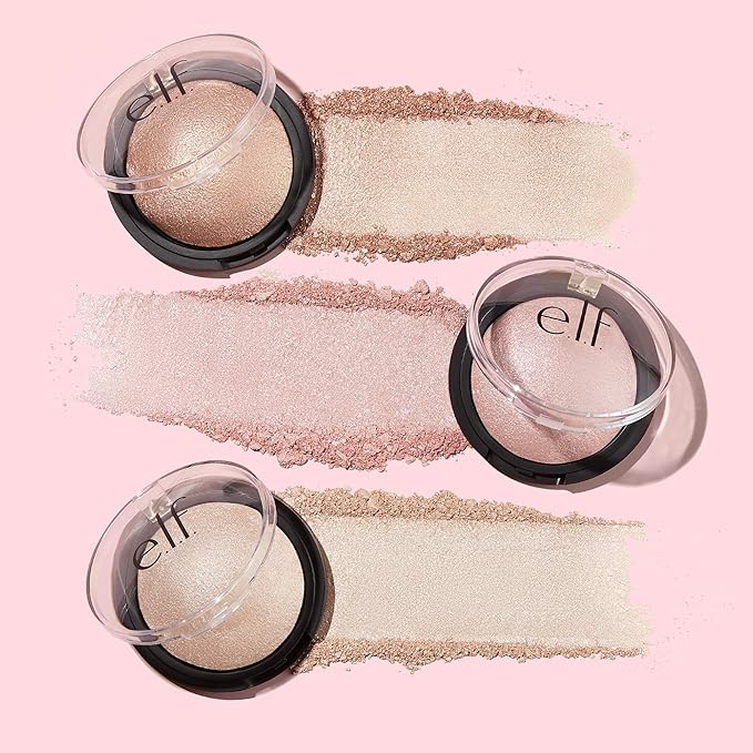e.l.f. Baked Highlighter, Sheer Shimmering Color, Moonlight Pearls, 0.16 Ounce