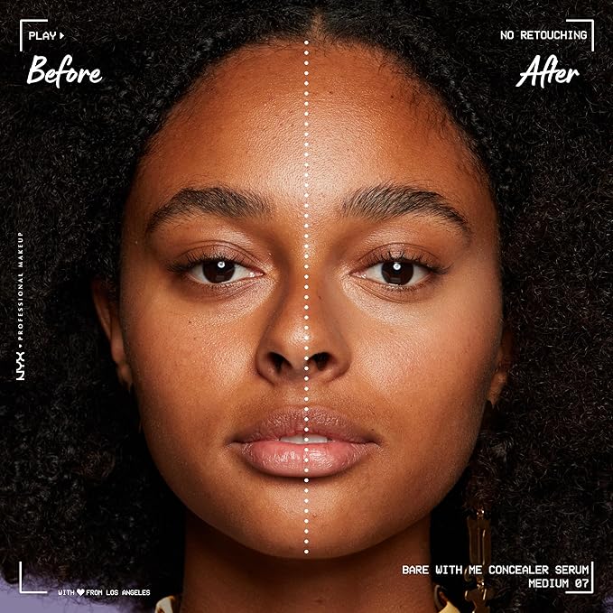 NYX PROFESSIONAL MAKEUP Bare With Me Concealer Serum, Up To 24Hr Hydration - Medium