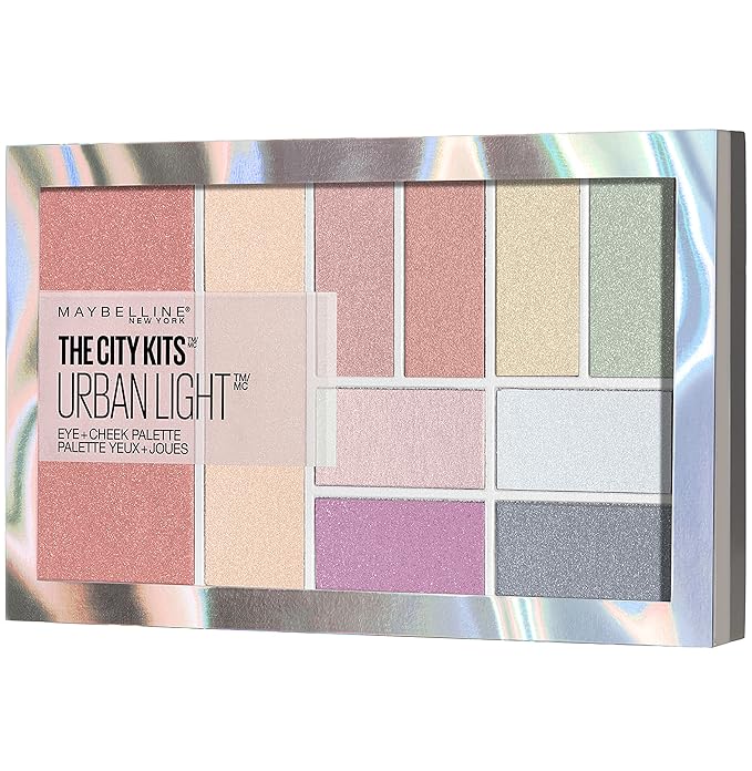 Maybelline New York The City Kits All-in-One Eye & Cheek Palette, Urban Light, 0.42 oz.