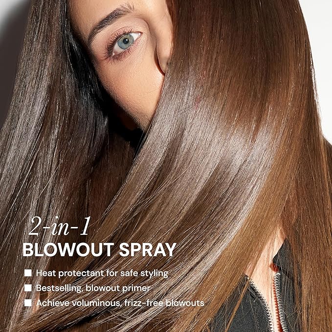 L'ANGE HAIR Glass Hair Thermal Blowout Primer | Heat Protectant Spray for Frizz Control & Shine | Blow Dry Support Styling Mist | For All Hair Types | 5 fl oz
