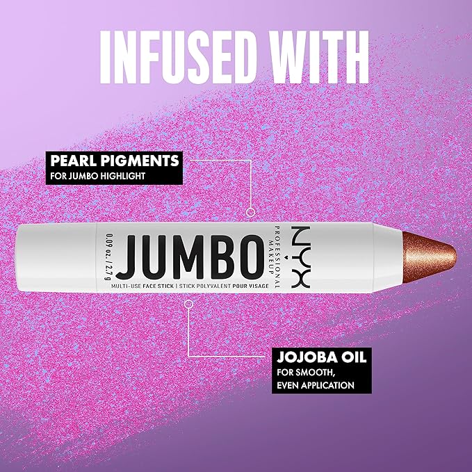 NYX PROFESSIONAL MAKEUP, Jumbo Multi-Use Face Highlighter Stick - Flan