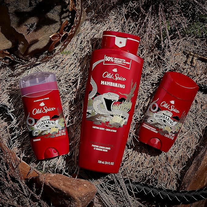 Old Spice Body Wash for Men, MambaKing, 24 oz (Pack of 4)